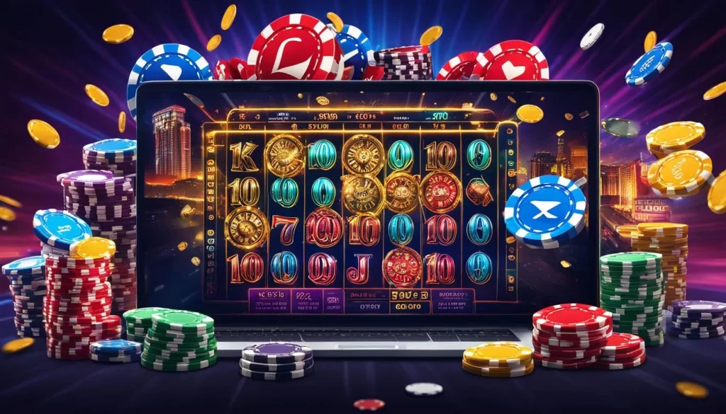 Hình ảnh tổng hợp các trò chơi casino trực tuyến, bắn cá và nổ hũ